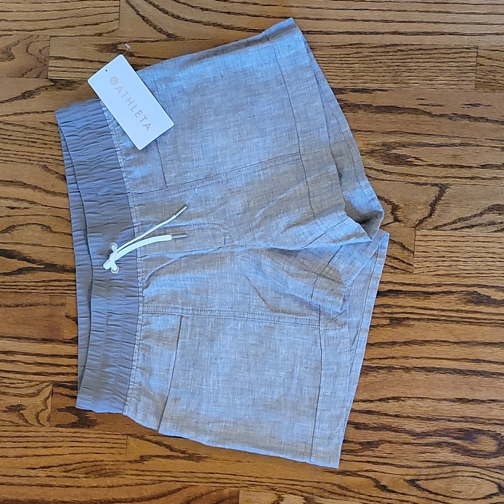 Athleta linen shorts